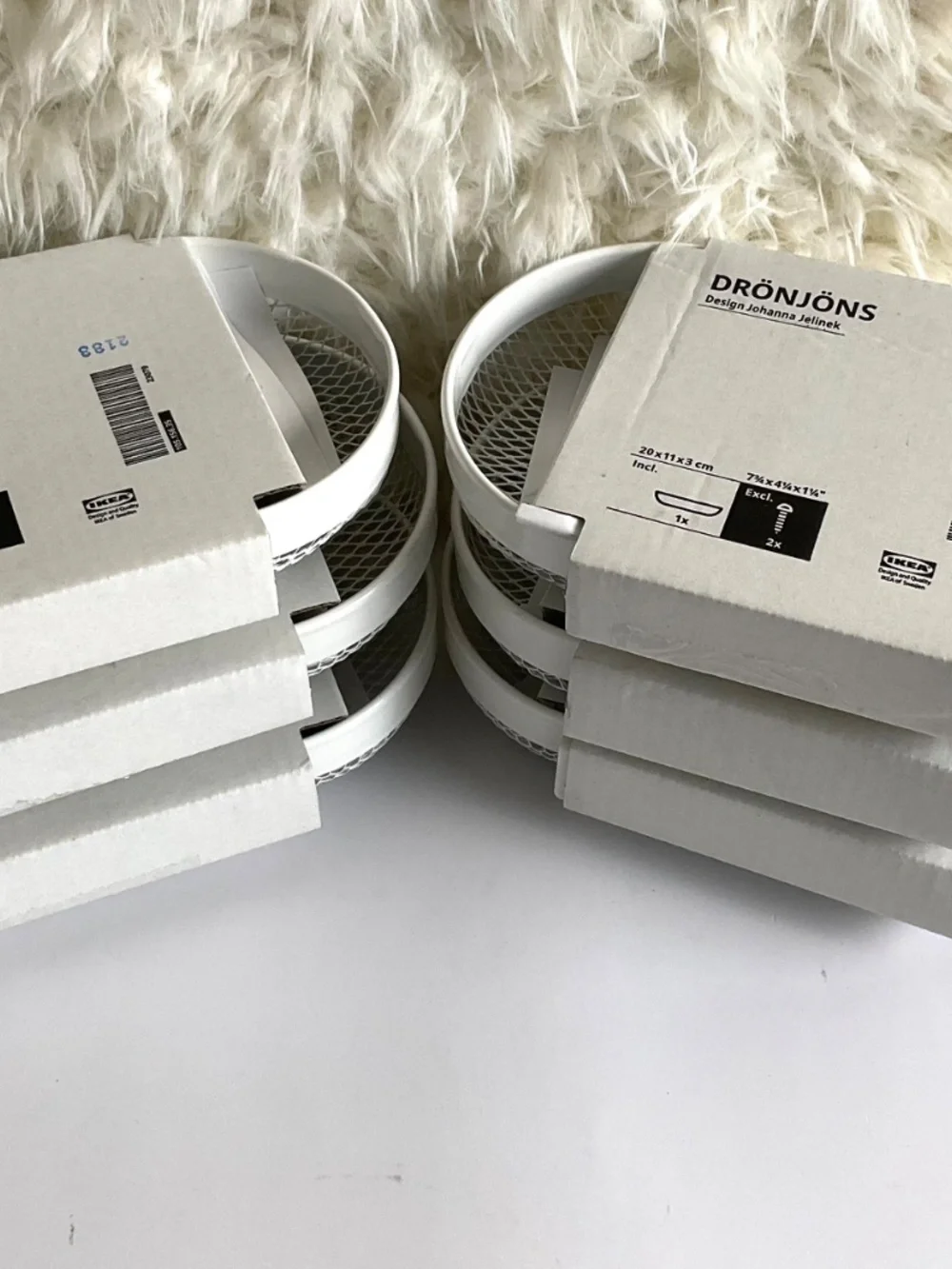 IKEA DRONJONS WALL STORAGE MESH BASKETS~SET OF 6~BRAND NEW!